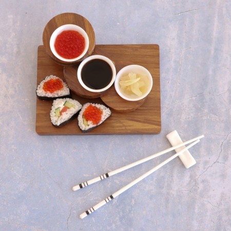 A set of ceramic sticks for land "Geometry", 10 objects, h = 24.5 cm-7