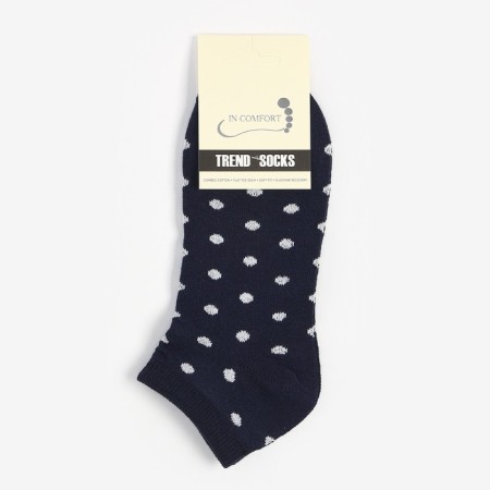Women's socks, blue color/peas, size 25-4