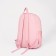 School backpack from textiles, 3 pockets, pink color