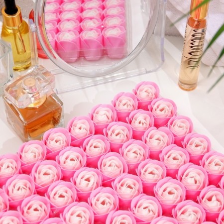 Soap rose, white-pink-1