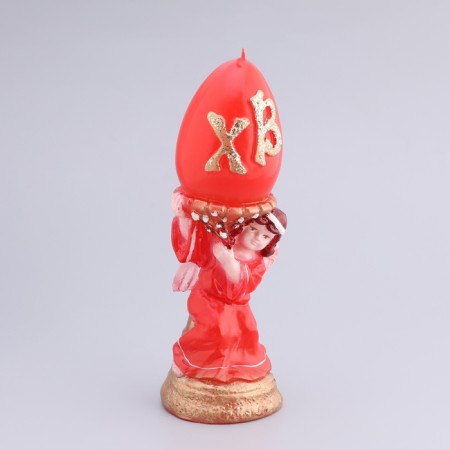 Figure candle "Easter angel", red, 5.5x16.2 cm, 175 gr-1