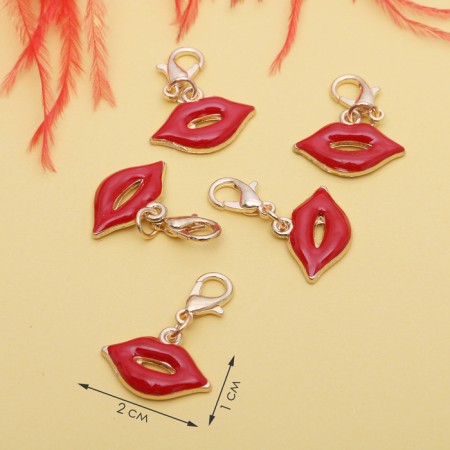 Charmik "lips", red color in gold