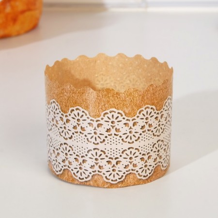 Paper form for cupcake, muffins and kulich "Rustik" 60x45mm, mix (packing 4000 pcs)-1