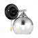 Wall lamp EVOLUCE. Sle106501-01. Gocia. 1x60 W, E27, 13x20 cm, black color, chrome