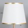 Table lamp "waist" 1x40W E27 white/gold 25x25x43cm