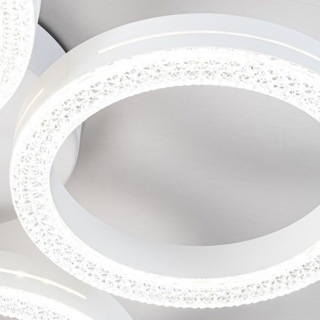 Ceiling light ESCADA, 10282/4LED. 1x60W, LED, 4200LM, 3000/4000/6000K, 515x515x100 mm, white/transparent color-4
