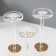 Summary metal, acrylic "rectangles" d = 6.5 cm, set 3 pcs h = 24 cm, 22.5 cm, 20.5 cm
