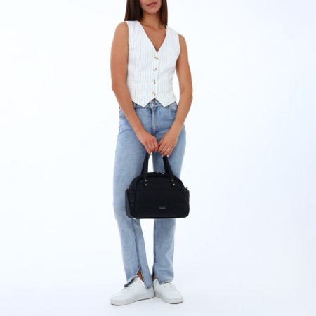 Women's bag with lightning, black color-8
