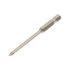 Ceramics drill, carbide tundra, hexagonal shank, 4 mm