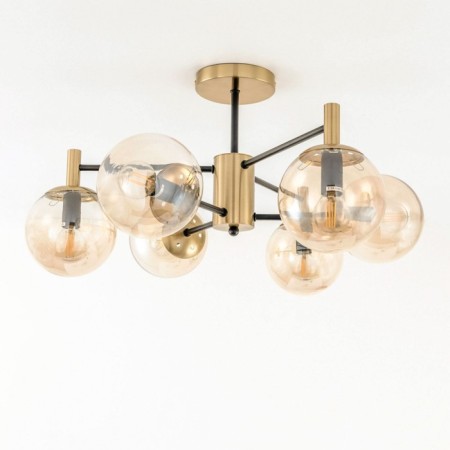 Catilux Catilux chandelier CL143163 54x54x30 cm, 6x40W, E14, brown color-16