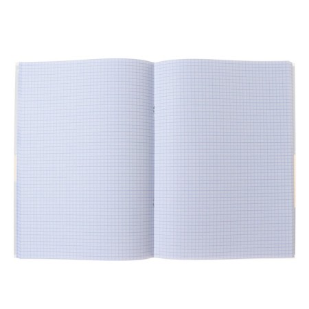 A4 notebook, 96 sheets in the "Office Style" cage, cover coated cardboard, selective matte varnish, block 65 g/m2, 3v mix-1