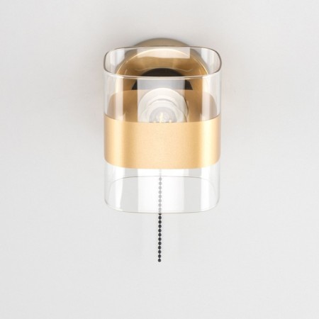 Sconces Citilux "Virta" CL140311, 12x12 cm, 1x60W, E14, brown color-2