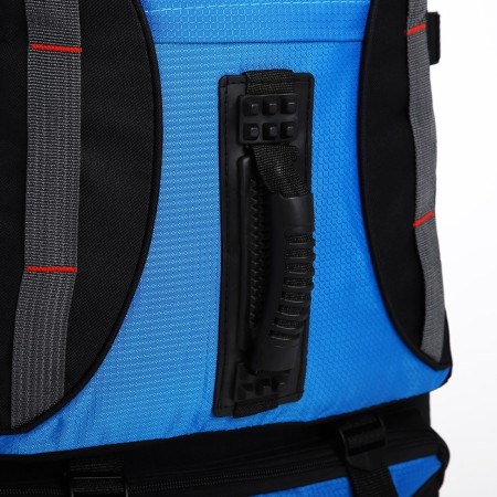 Tourist backpack on lightning, 4 outer pockets, blue/black color-7
