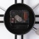 Wall clock, series: loft, "Alasea", smooth move, D-60 cm