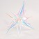 Foil ball 27 "Star 3d", color transparent mother -of -pearl gradient