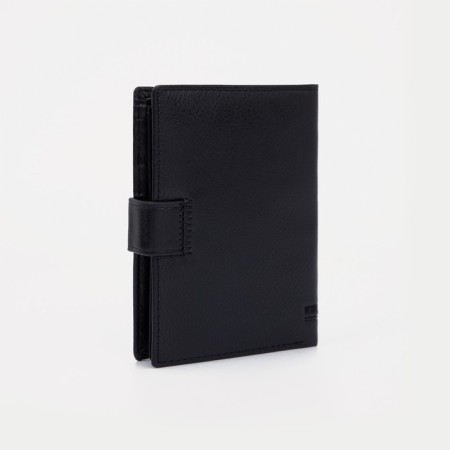 Male purse on Magnet, 3 in 1, department for auto documents and passports, black color-1