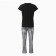 Home Home Feel Good set (T -shirt, trousers), black color, size 46