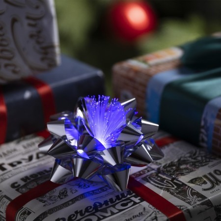 LED toy "Balt-star" 9 × 6 × 9 cm, batteries Lr44x3, glow of multi, silver-1