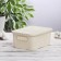 Storage basket with a “wicker lid”, 24.5 × 18 × 10 cm, color mix
