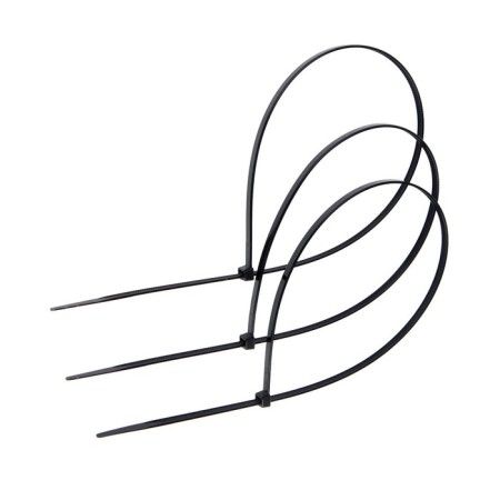 Nylon clamp, plastic, 4.8x500 mm, black, in packaging 100 pcs.