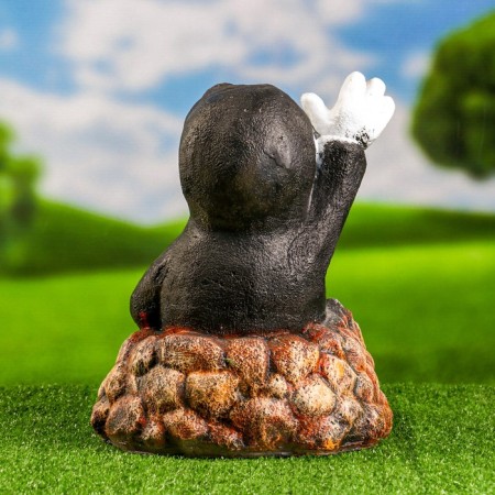 Garden figure "Mole in Mink" 30x25x25cm-3