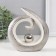 Souvenir Ceramics "Ball in the curl" silver-white 15.8x15.3x4.2 cm