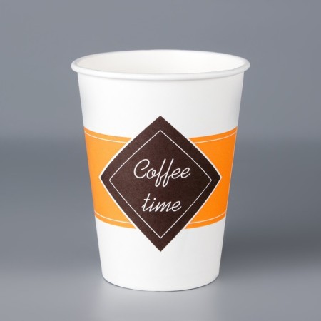 Paper glass "Coffee Time" 350 ml, diameter 90 mm