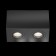 Technical C017CL-02B, 2XGU10, 50W, 20x10x1.5 cm lamp, black color, black color