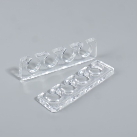 Dividers d/fingers 9.5*2.7cm silicone (pair) transparent packet nakl QF