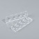 Dividers d/fingers 9.5*2.7cm silicone (pair) transparent packet nakl QF