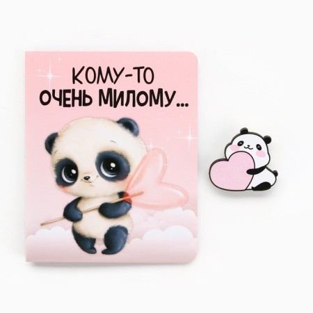 Icon on the postcard "Panda", 3.3 x 3.1 cm-1