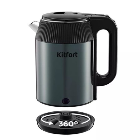 Electric ketter KitFort KT-6679, metal/plastic, 2 l, 1500-1700 watts, black-2