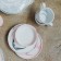 A set of ceramic mugs on a metal stand “Marble”, 6 objects: 390 ml, color gray color
