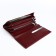 Women's wallet on a magnet, burgundy color