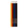 Pencils color 6 colors of multi-bullets "Cheburashka", sharpened, cardboard packaging, euro suspension
