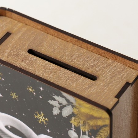 New Year's piggy bank "Make a desire" 14x12x5 cm-3