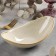 Ceramic sapphire salad, 0.3 l, 19.5 × 10.5 × 7.5 cm, beige color