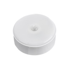 LED lamp with a motion sensor, circle, 6 LED, 2 watts, from bat. 3*aaa, 3000k, T-white.   98830