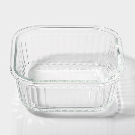 Container of heat -resistant glass of the Shiadu, square, 800 ml, 15 × 7 cm-3