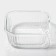 Container of heat -resistant glass of the Shiadu, square, 800 ml, 15 × 7 cm