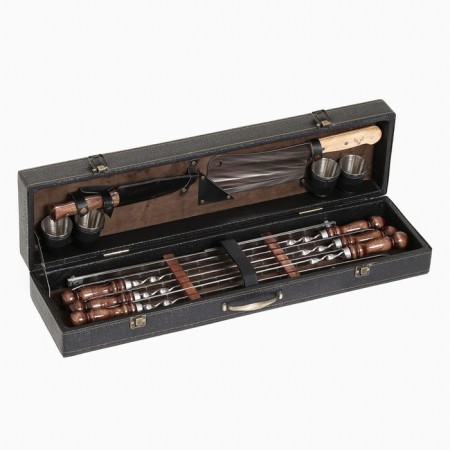 Set with shampoos Gift "Elite-M" in a box from eco-leather No. 11-1