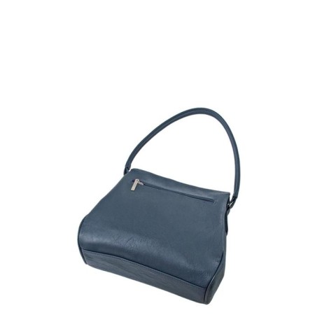 Bag bag claim. Kozh, lightning department, blue color 27x7.5x24cm-1