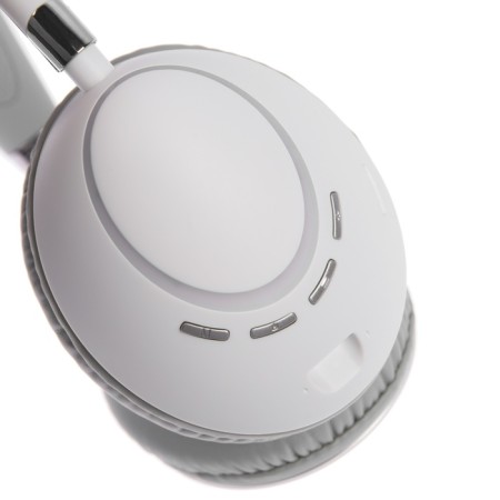 AKZ K53 headphones, wireless, full -size, microphone, RGB backlight, white-6