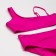 Female Separate swimsuit with minku inserts pink color, size 48