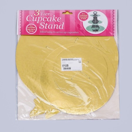 Tiers for the cake, thickness 1.5 mm, height 35 cm, gold-3
