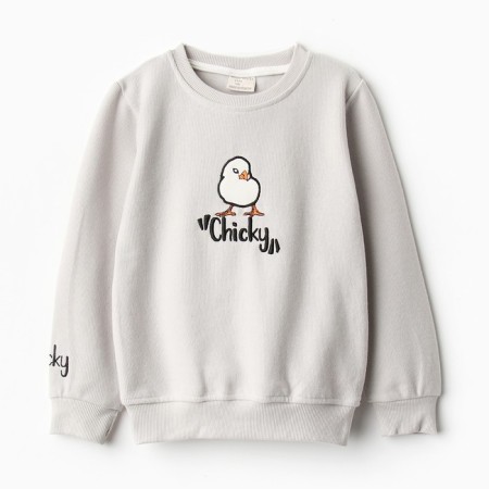 Svitshot Children's, gray color, height 104 cm