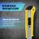 A universal tundra knife, a metal guide, a square latch, reinforced, 18 mm