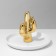 Cactus universal ceramic stand 14 × 11.5, white-golden color