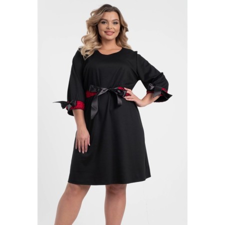 Female dress, size 54, black color-8