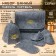 Set of bath "Male" portfolio 5 items, gray, with embroidery